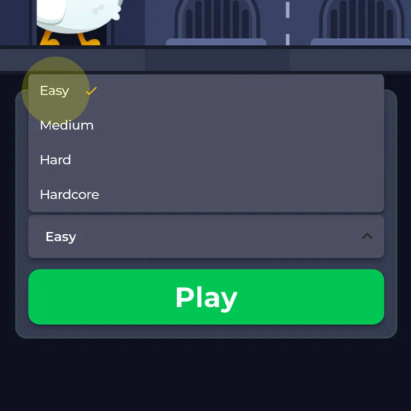 Choose game difficulty