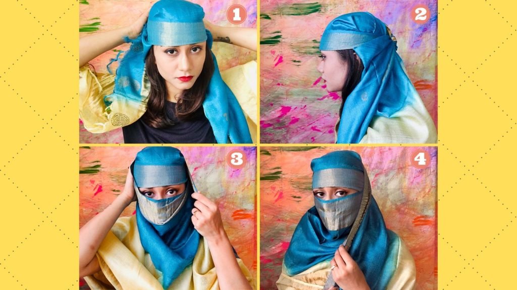 How to cover face with dupatta step by step guide